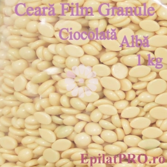 Imagine Ceara FILM granule Ciocolata Alba 1kg elastica, refolosibila - ItalWax