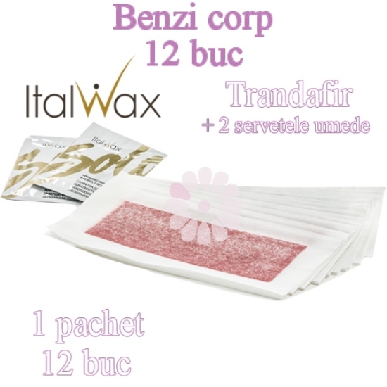 Imagine Benzi ceara Corp 12buc + 2 servetele umede - ItalWax SOLO