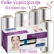 Imagine 5 Buc Folie aluminiu vopsit suvite 12cm x 100metri - PREMIUM