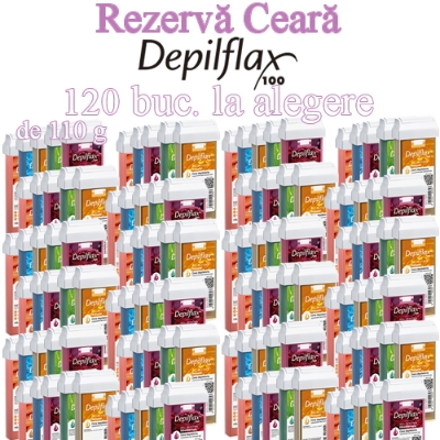 120 Buc LA ALEGERE - Rezerva ceara epilat unica folosinta 110g - Depilflax