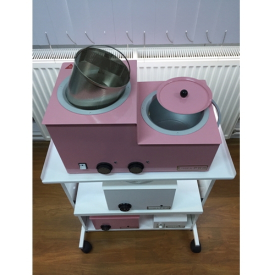 Imagine Ucenic cu roti pentru decantor culoare ROZ - Linea·PRO