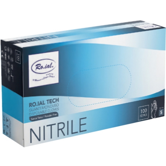 Imagine Manusi nitril Albastre 100buc S - ROIAL TECH