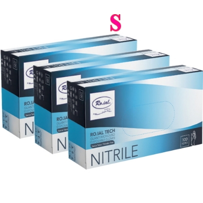 Manusi nitril Albastre 100buc S - ROIAL TECH