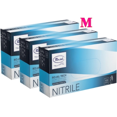 Manusi nitril Albastre 100buc M - ROIAL TECH