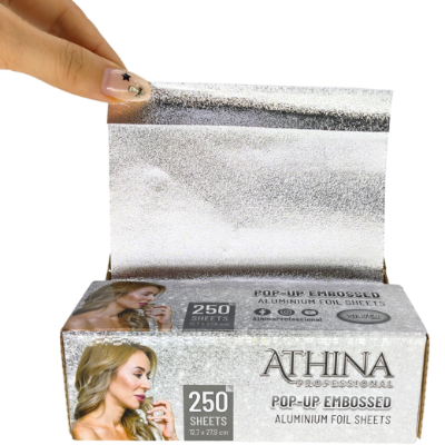 Folie aluminiu POP-UP Embosata 12,7 x 27,9cm ARGINTIE 250buc - ATHINA Folie aluminiu POP-UP Embosata 12,7 x 27,9cm ARGINTIE 250buc - ATHINA
