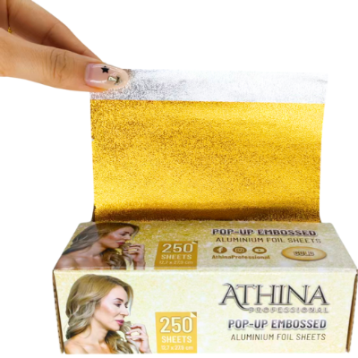 Folie aluminiu POP-UP Embosata 12,7 x 27,9cm AURIE 250buc - ATHINA Folie aluminiu POP-UP Embosata 12,7 x 27,9cm AURIE 250buc - ATHINA