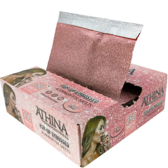 Imagine Folie aluminiu POP-UP Embosata 12,7 x 27,9cm ROZ 250buc - ATHINA