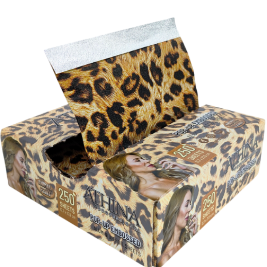 Imagine Folie aluminiu POP-UP Embosata 12,7 x 27,9cm ANIMAL PRINT 250buc - ATHINA