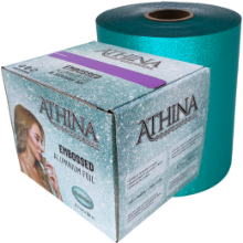 Imagine Folie aluminiu Embosata 12,7cm x 100metri TURQOUISE cu cutter - ATHINA