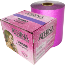 Imagine Folie aluminiu Embosata 12cmx100m MAGENTA cu cutter - ATHINA