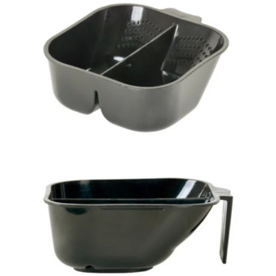 Bol profesional dublu pentru vopsit 300 ml+300 ml - Black