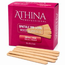 Imagine Spatule lemn Medii in cutie set 200buc - ATHINA