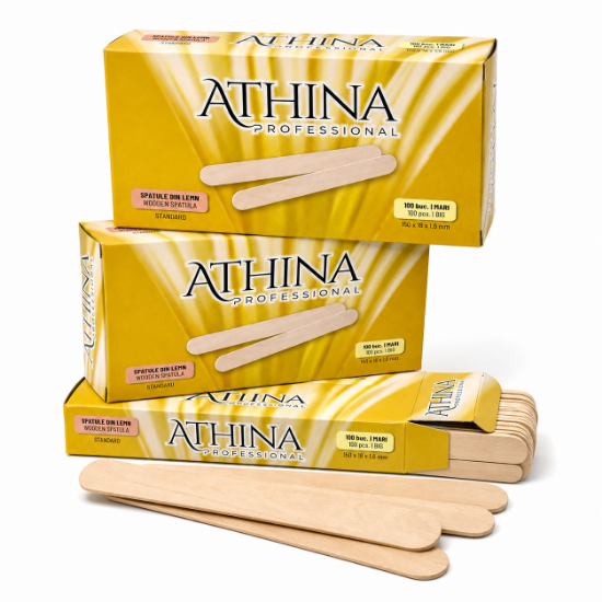 Imagine Spatule lemn Standard in cutie set 100buc - ATHINA