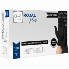 Imagine Manusi nitril Negre fara pudra 100buc S - ROIAL PLUS