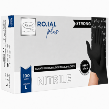 Imagine Manusi nitril Negre fara pudra 100buc L - ROIAL PLUS