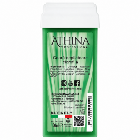 Imagine Ceara epilat Clorofila de unica folosinta 100ml - ATHINA