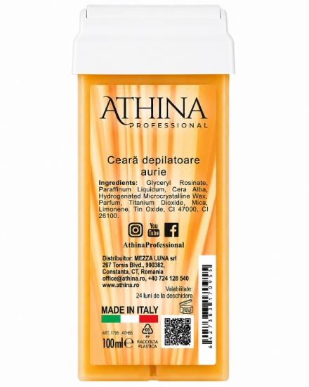Imagine Ceara epilat Aurie de unica folosinta 100ml - ATHINA
