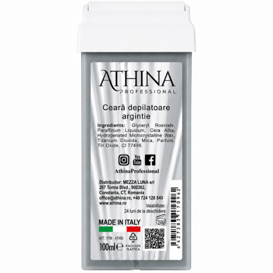 Imagine Ceara epilat Argintie de unica folosinta 100ml - ATHINA